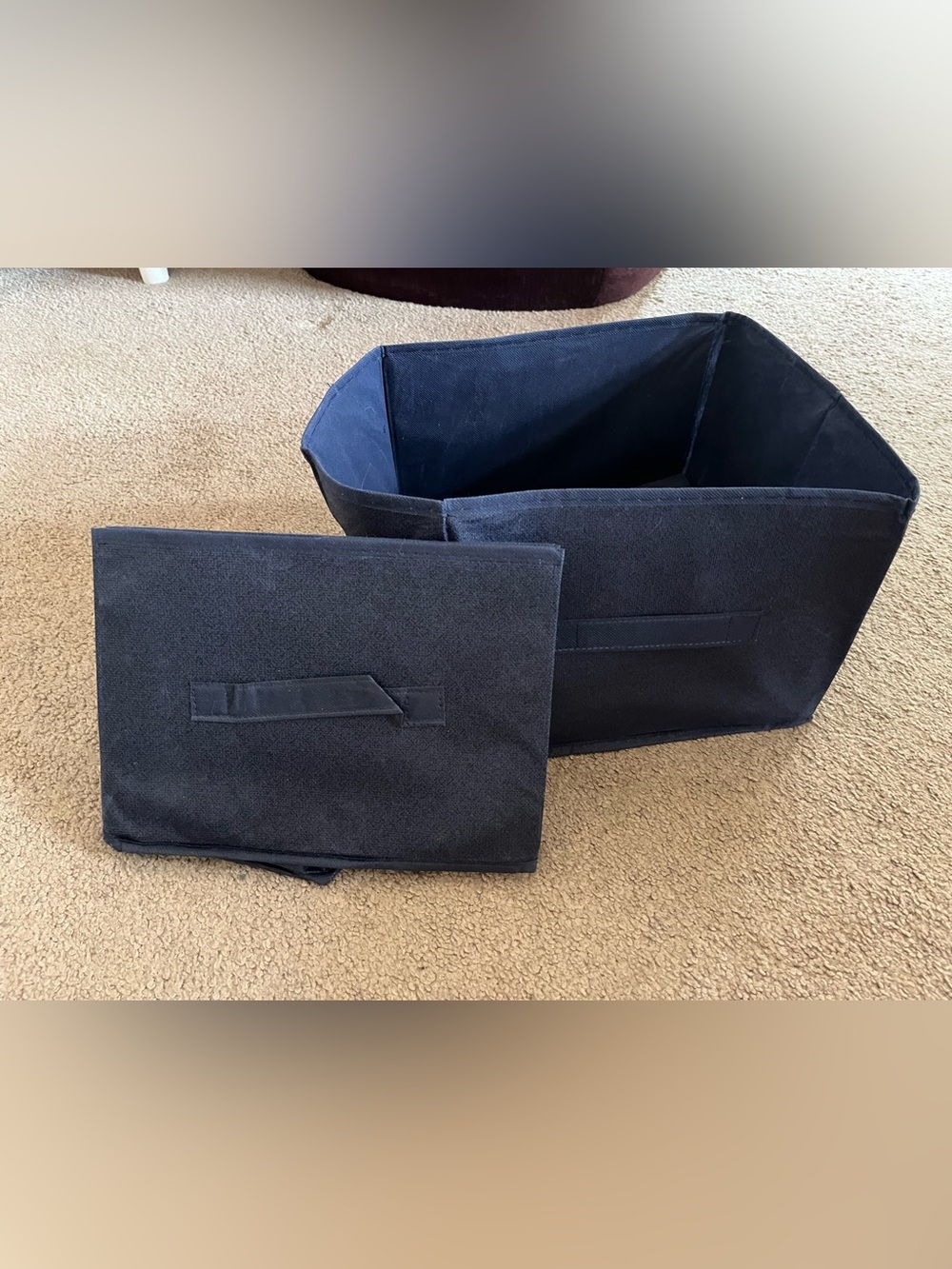 Navy Blue Foldable Storage Bag Organizer